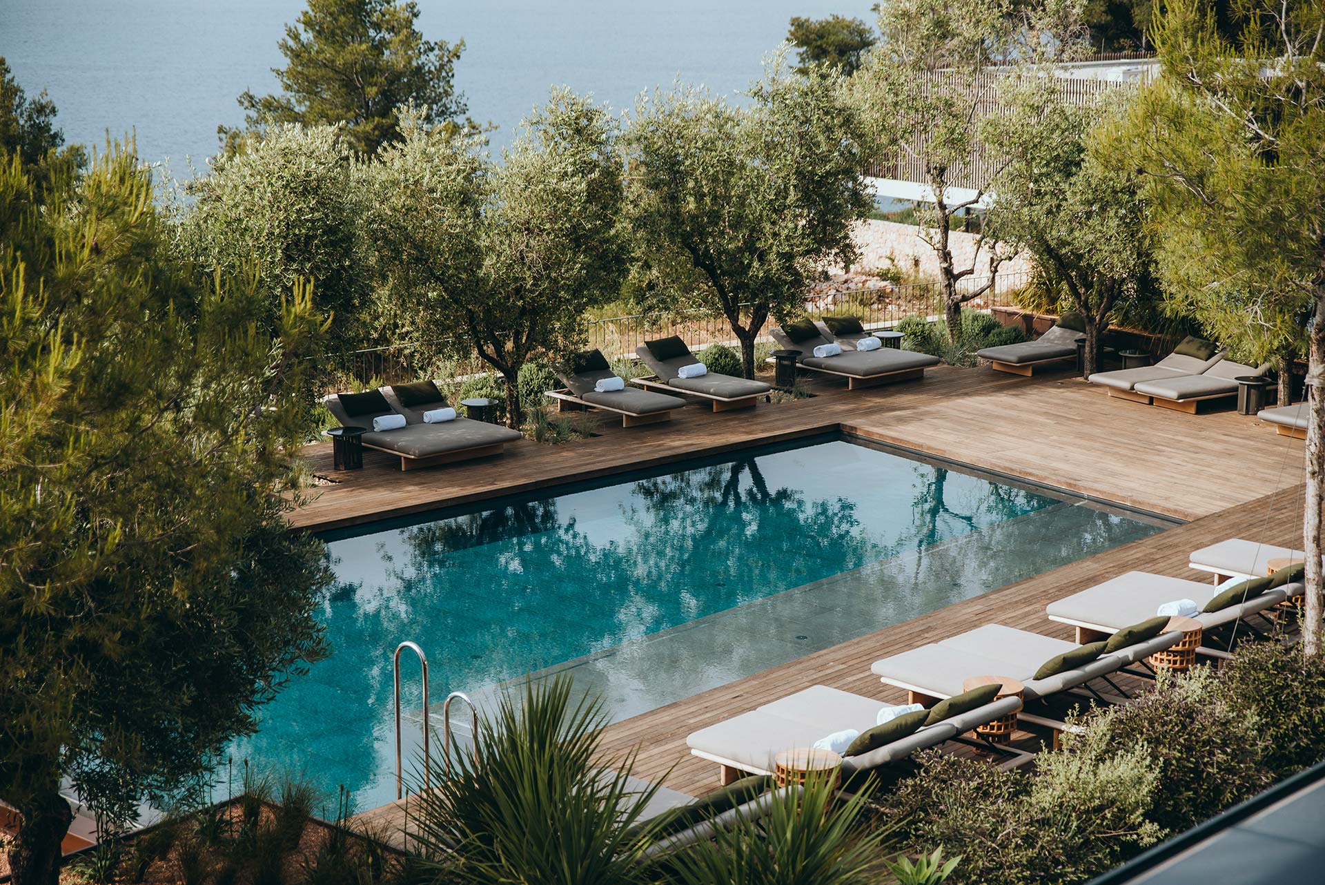 La piscine du Maslina Resort, Hvar, Croatie © Maslina Resort