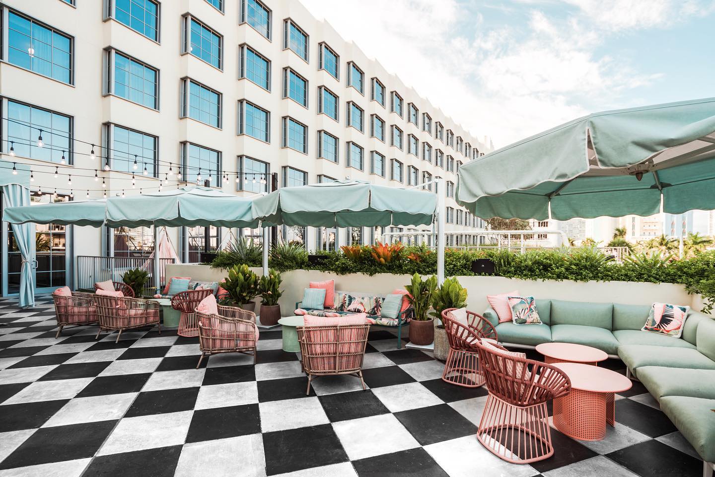 Terrasse, Goodtime Hotel, Miami, Floride, USA © Goodtime
