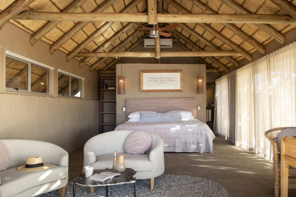 Intérieur lodge, Little Kulala, Sossusvlei, Namibie © Little Kulala / Sossusvlei