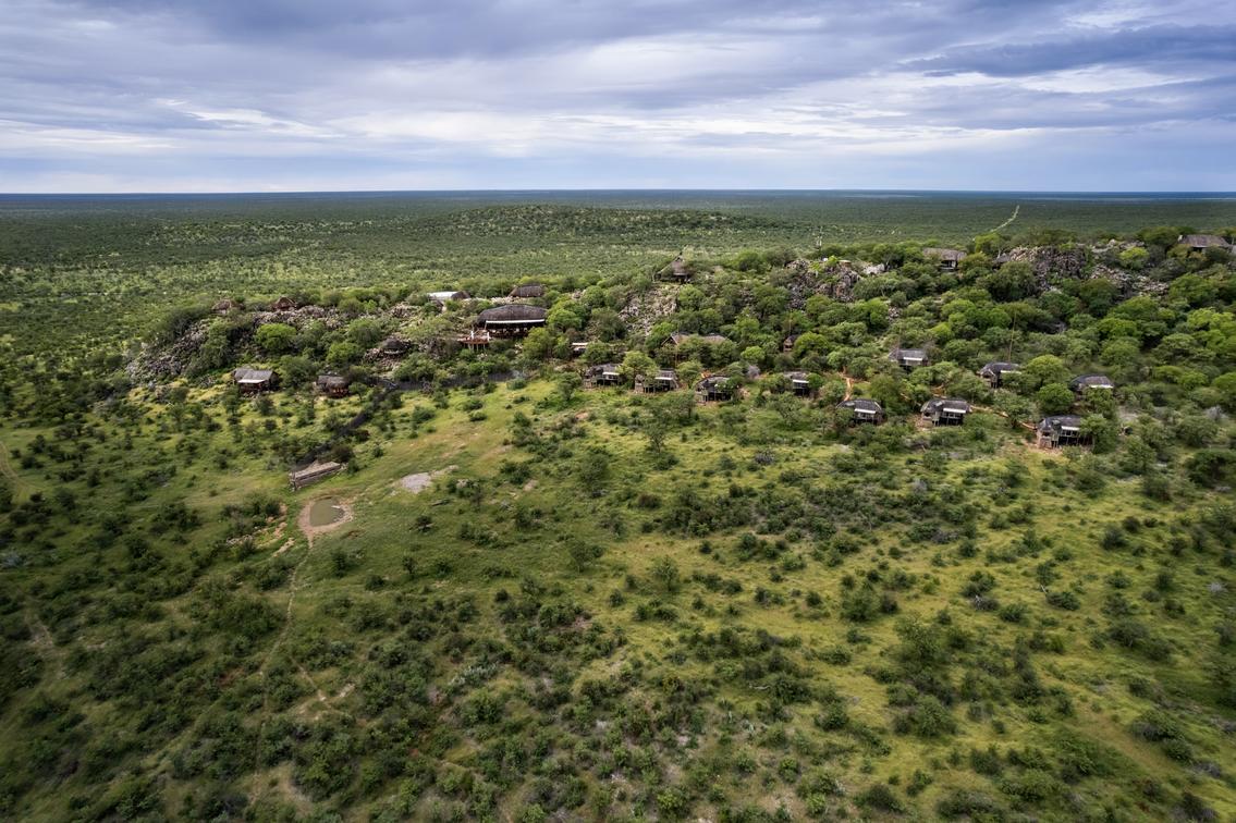 Vue aérienne, Ongava Lodge, Namibie © Stefan Redecker / Ongava