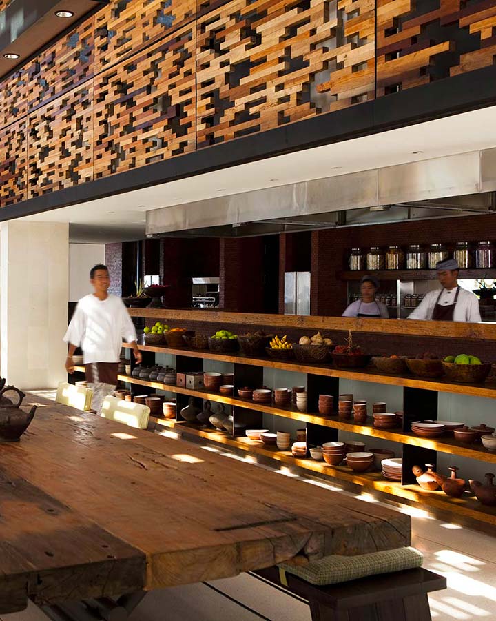 Restaurant Warung, Alila Villas Uluwatu, Bali, Indonésie © Alila Hotels Restaurant Warung, Alila Villas Uluwatu, Bali, Indonésie © Alila Hotels
