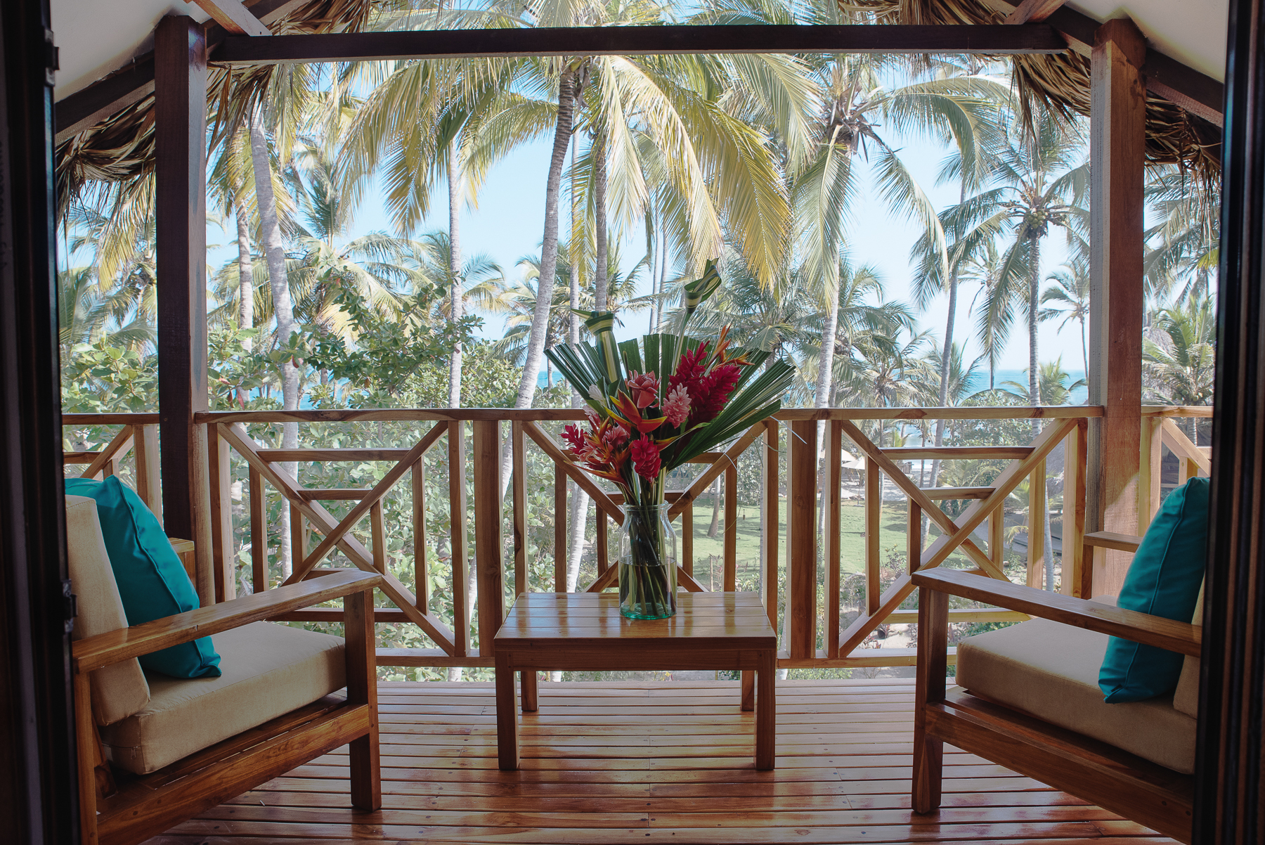 Balcon, suite Deluxe, Cayena Beach Villa, Santa Marta, Colombie © Cayena Beach Villa