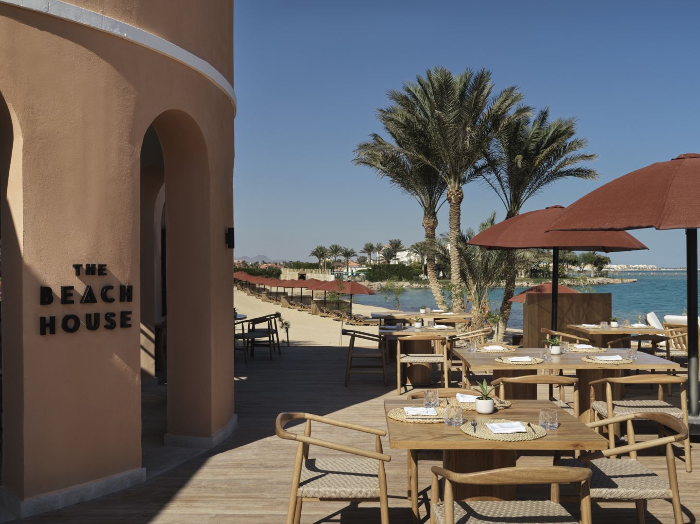 Terrasse du Beach House, Chedi El Gouna, Hurghada, Égypte © Chedi El Gouna