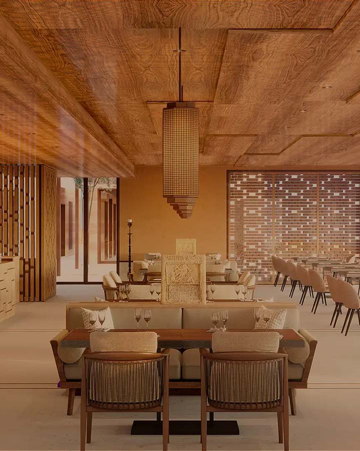 Restaurant Harrat, Banyan Tree AlUla, Arabie Saoudite © Banyan Tree Restaurant Harrat, Banyan Tree AlUla, Arabie Saoudite © Banyan Tree