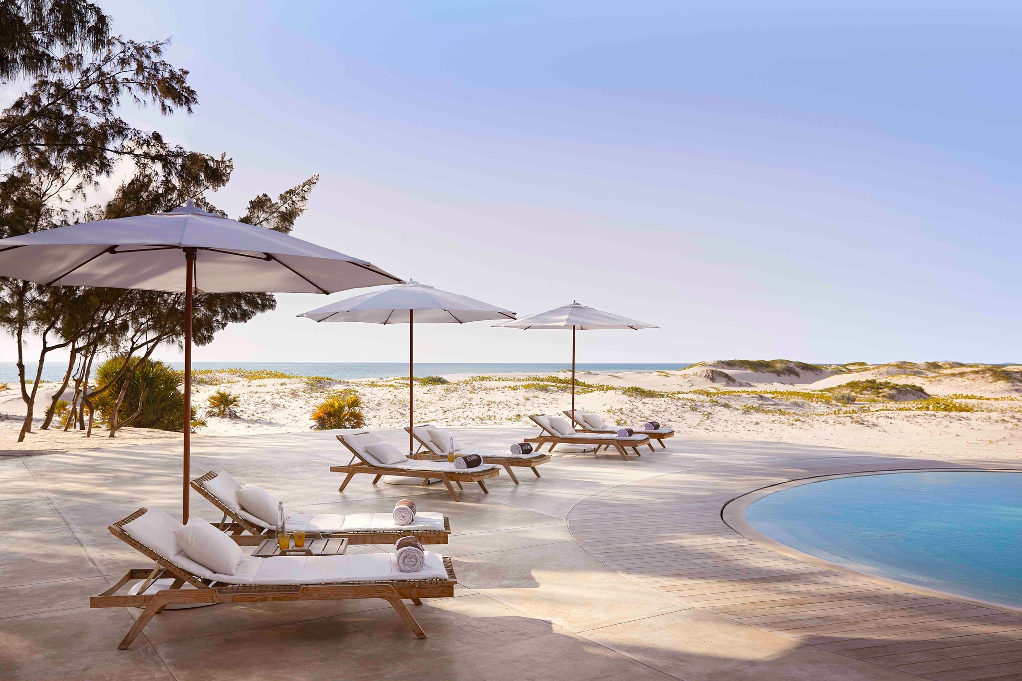 La Lagoon Pool, piscine de 25m, Hôtel Kisawa Sanctuary, Benguerra, Mozambique © Kisawa Sanctuary