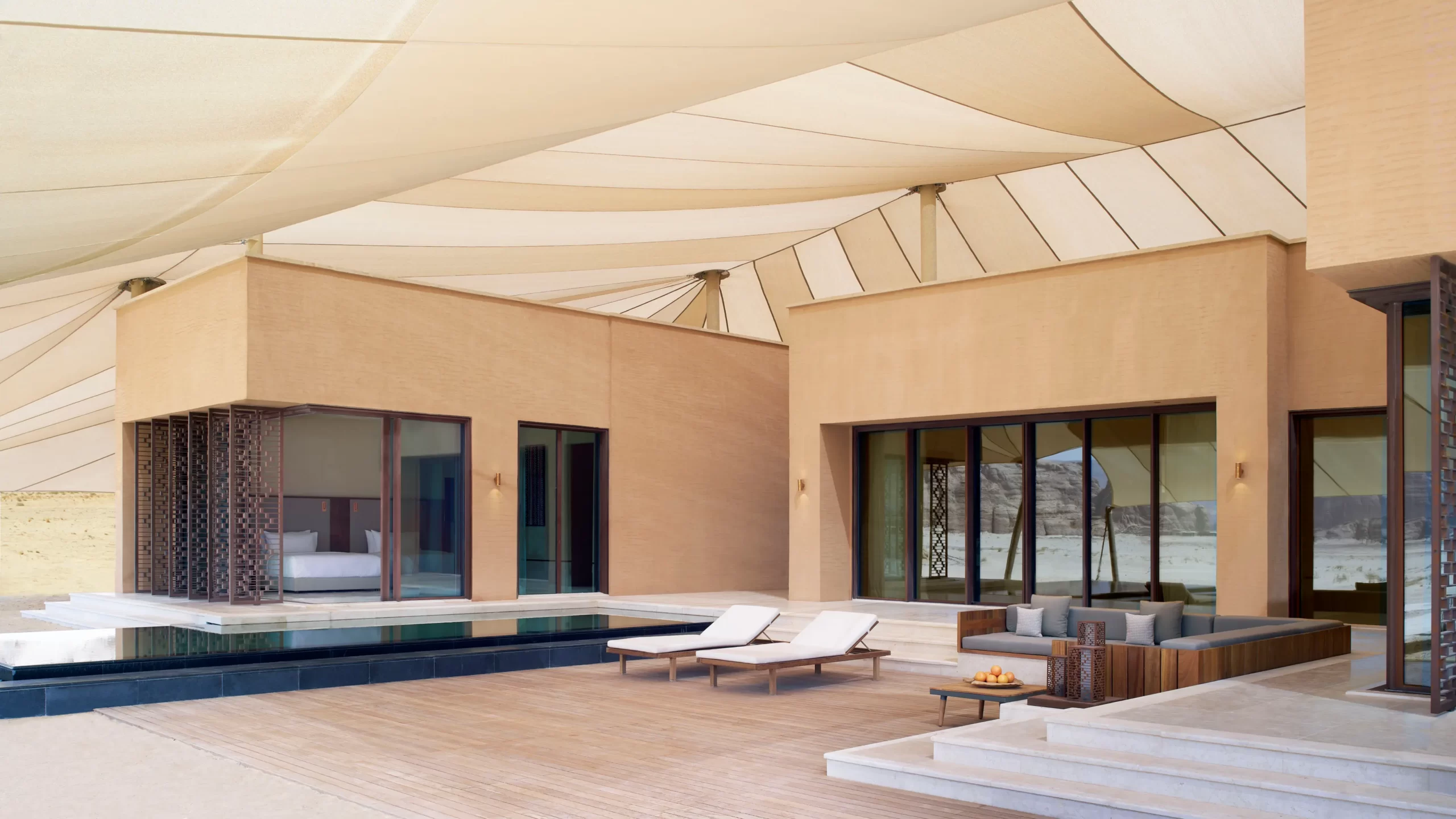 Terrasse, Three Bedroom Villa, Banyan Tree AlUla, Arabie Saoudite © Banyan Tree