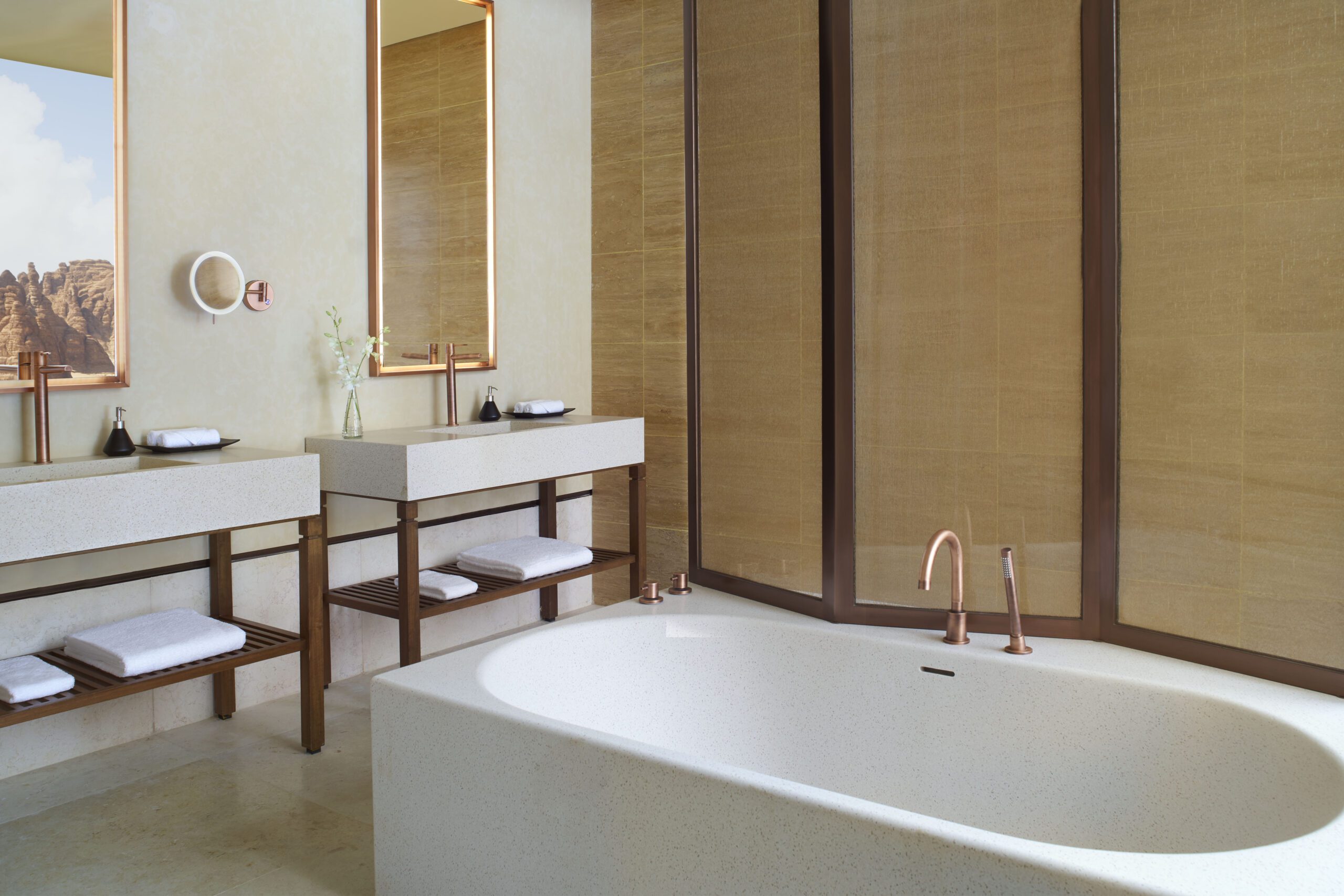 Salle de bain, Banyan Tree AlUla, Arabie Saoudite © Banyan Tree