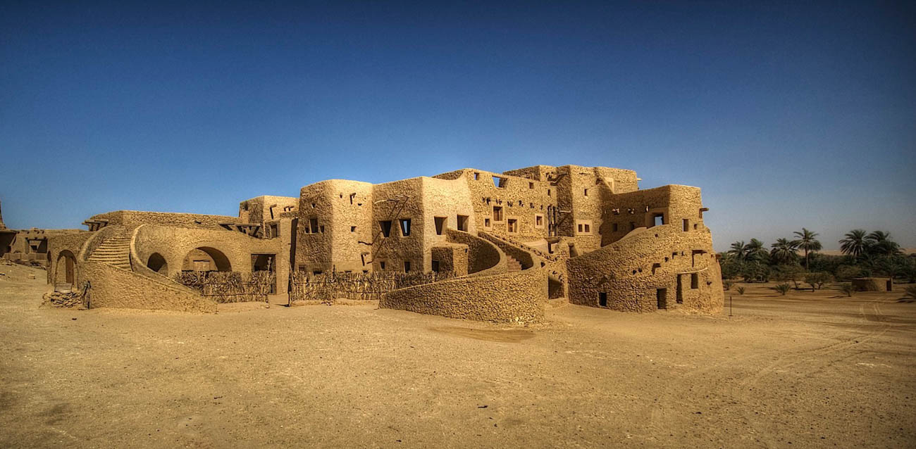 Vue générale, Adrere Amellal, Siwa, Égypte © Adrere Amellal
