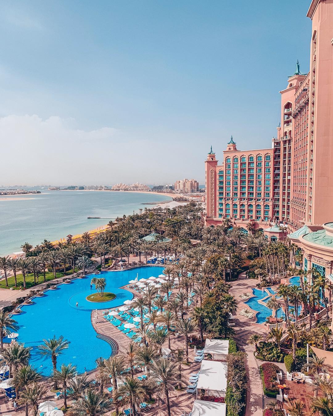Front de mer et piscine, Hôtel Atlantis The Palm, Dubaï © Atlantis The Palm