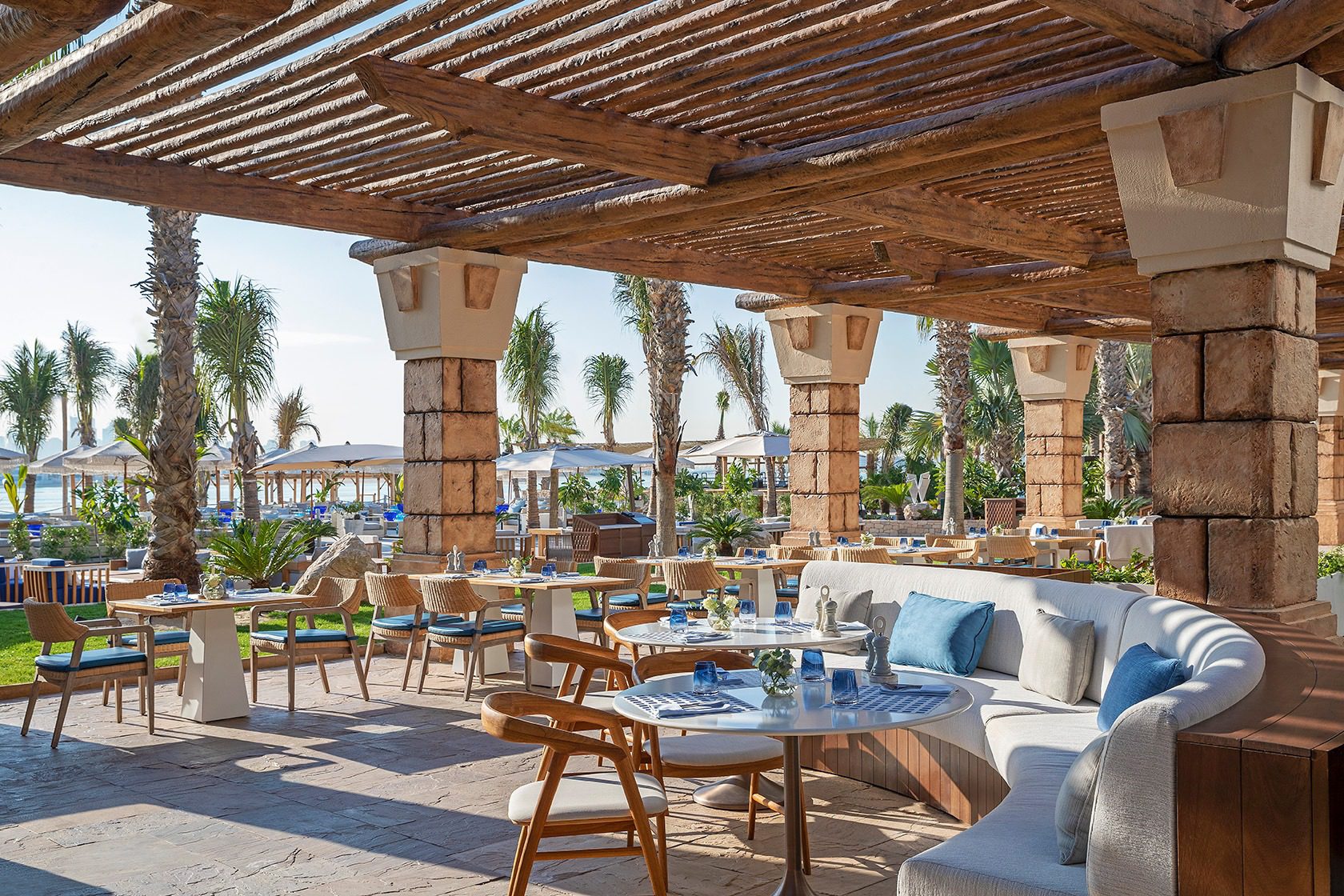 Restaurant White Beach, Hôtel Atlantis The Palm, Dubaï © Atlantis The Palm