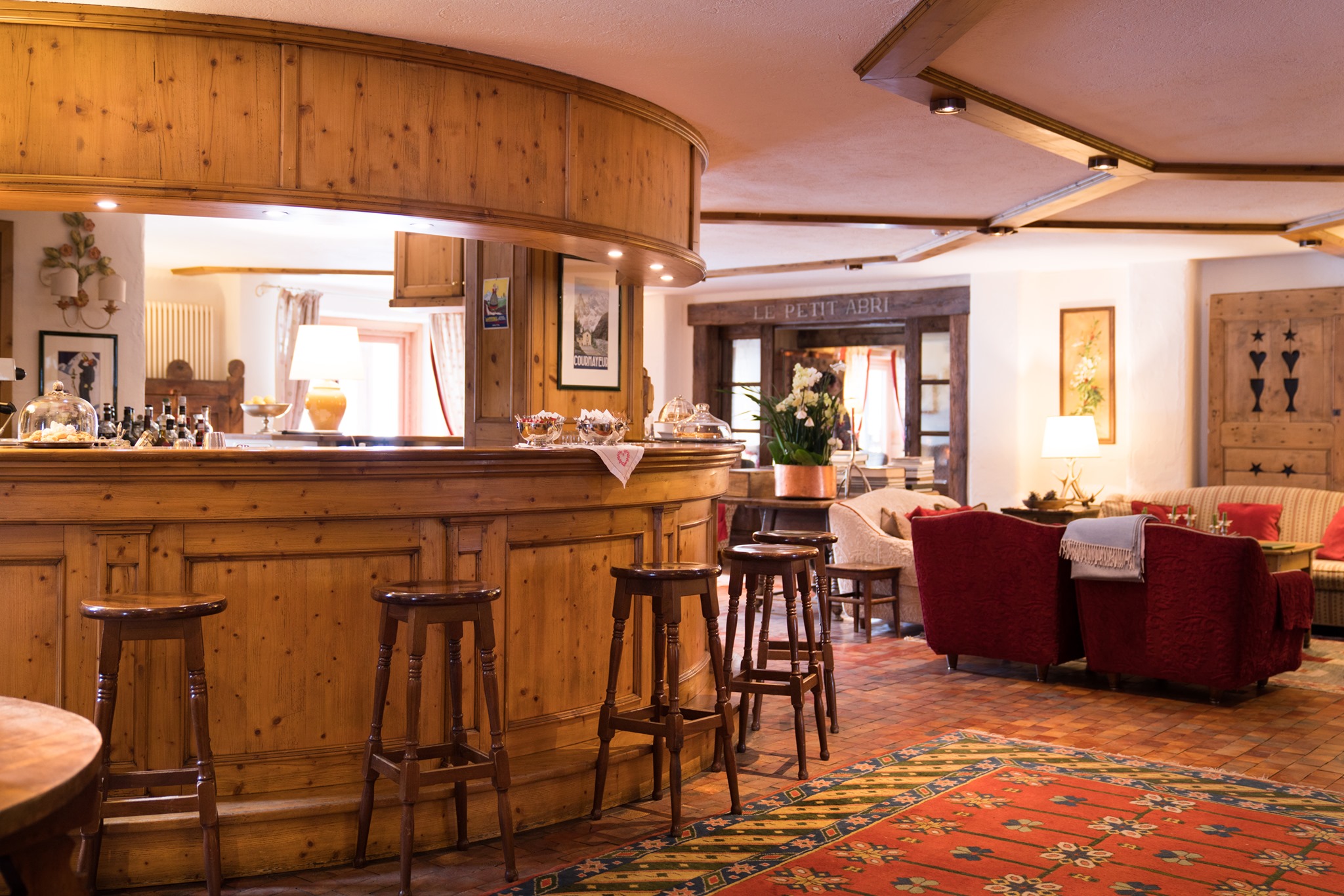 Bar à Grignotage, Auberge de la Maison, Courmayeur, Italie