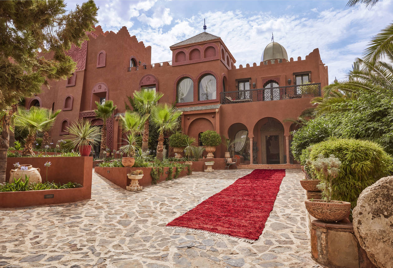 Entrée de la Kasbah Tamadot, Maroc © Virgin Edition limited