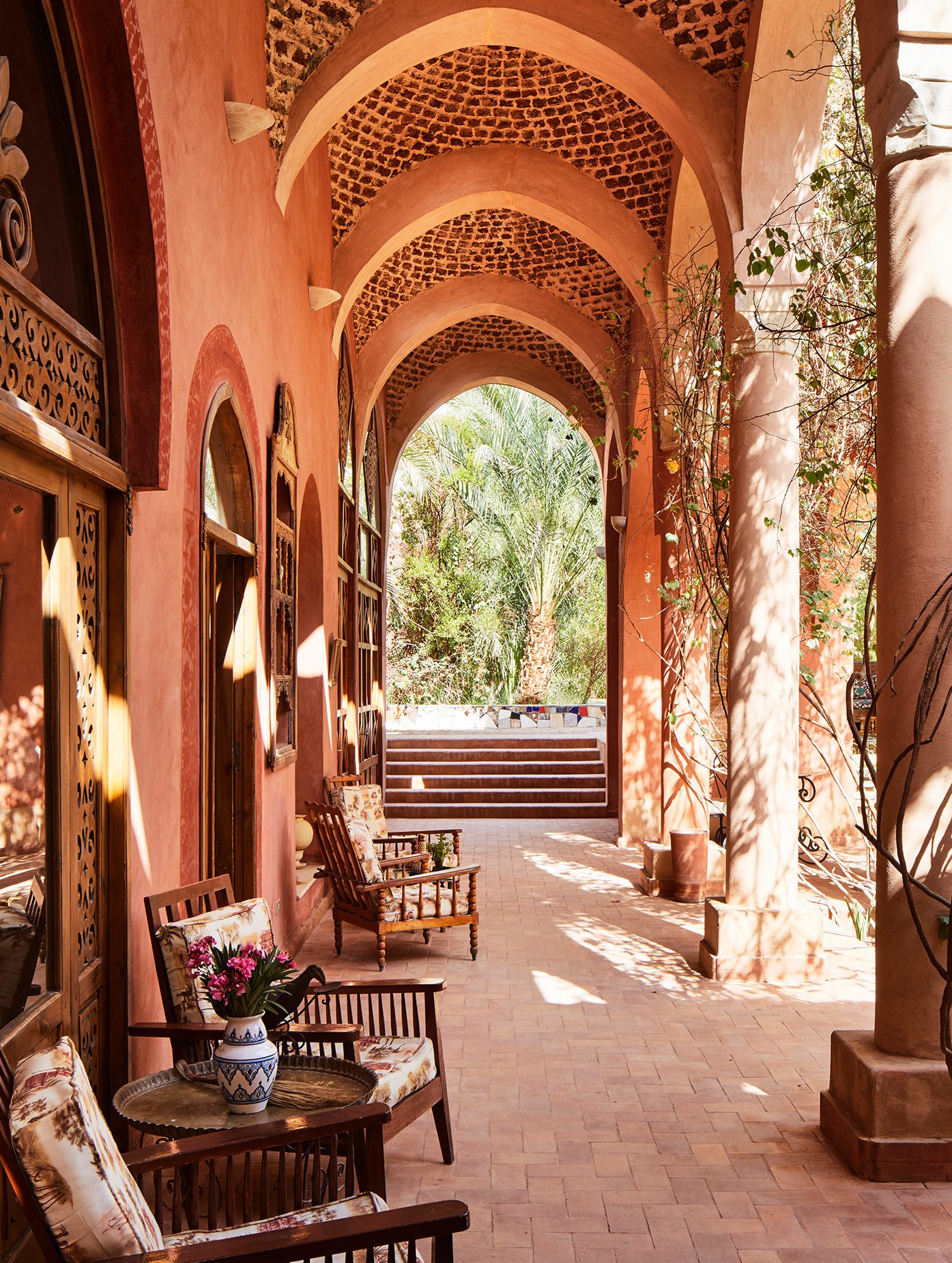 Patio, Hôtel Al Moudira, Louxor, Égypte © Al Moudira