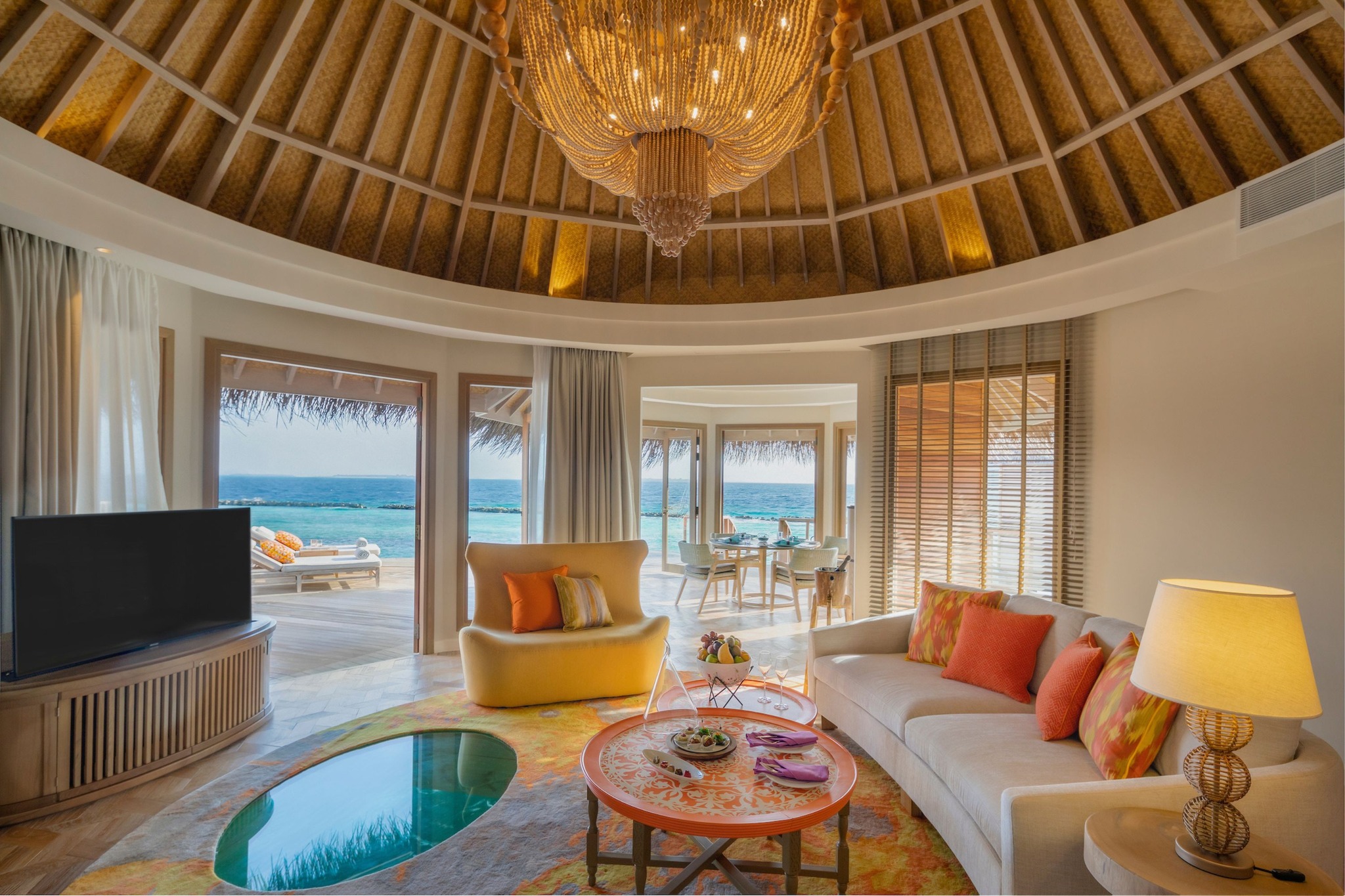 Nautilus Beach, intérieur villa, Atoll de Baa, Maldives © The Nautilus Maldives