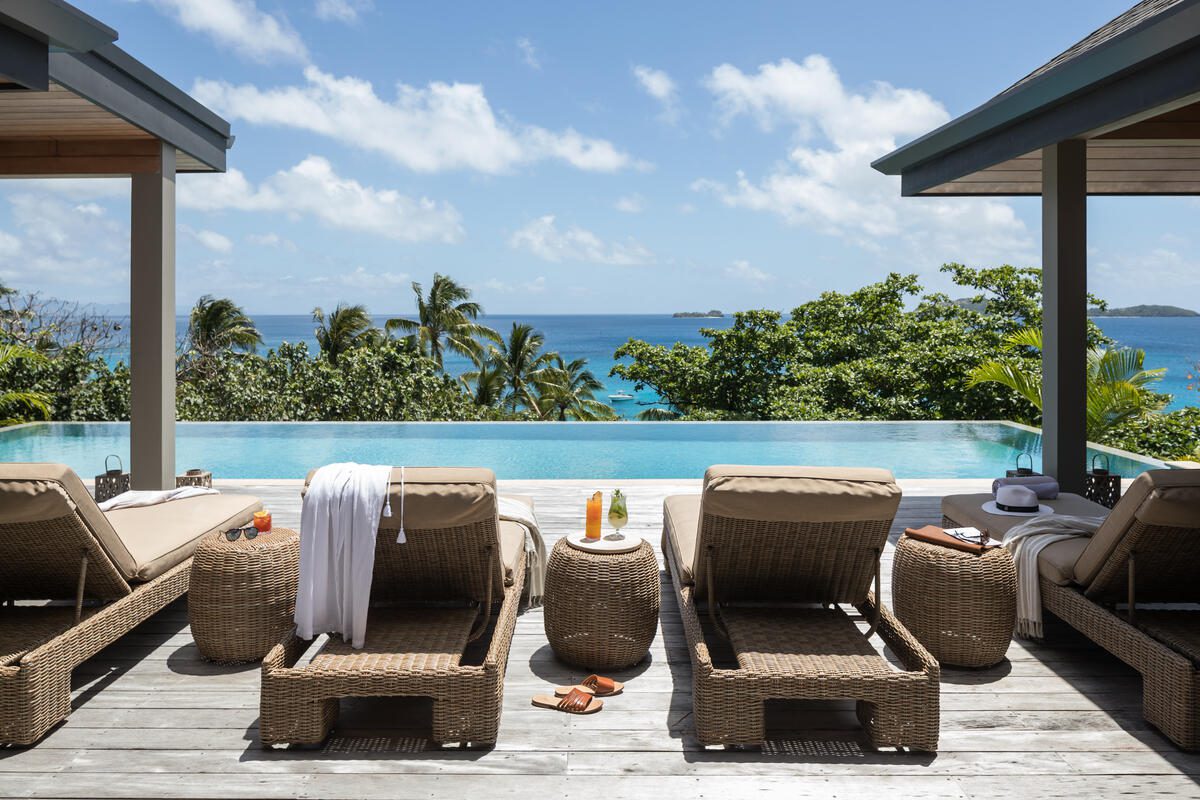 Piscine privée, Residence Sunset © Kokomo Private Island Fiji