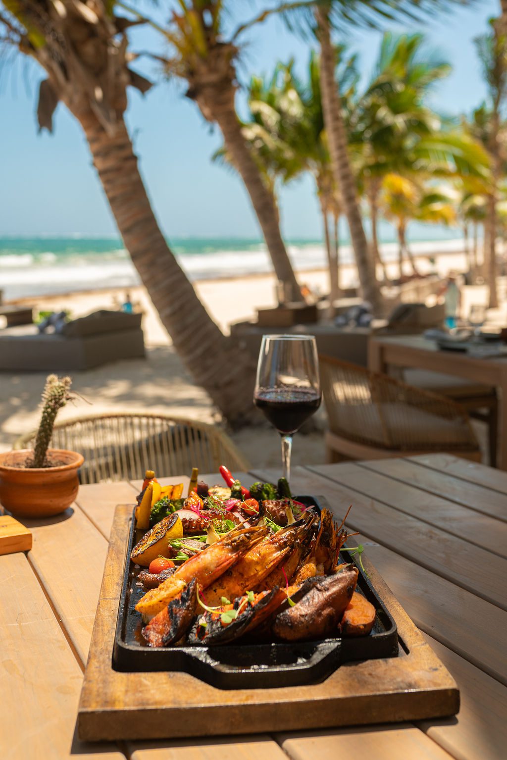 Terrasse, Restaurant Ambrosia, Casa Malca, Tulum, Mexique © Casa Malca