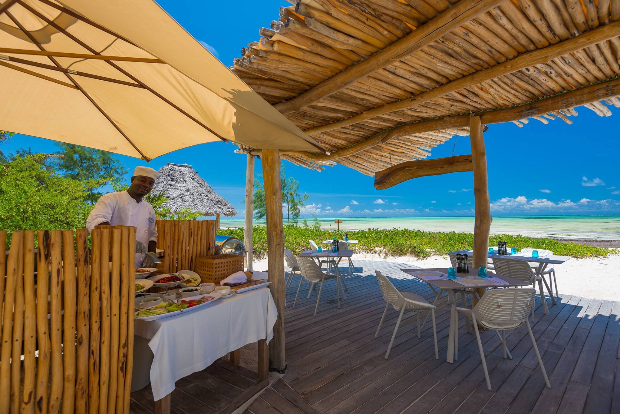 Restaurant de la Plage, White Sand Luxury Villas & Spa, Zanzibar
