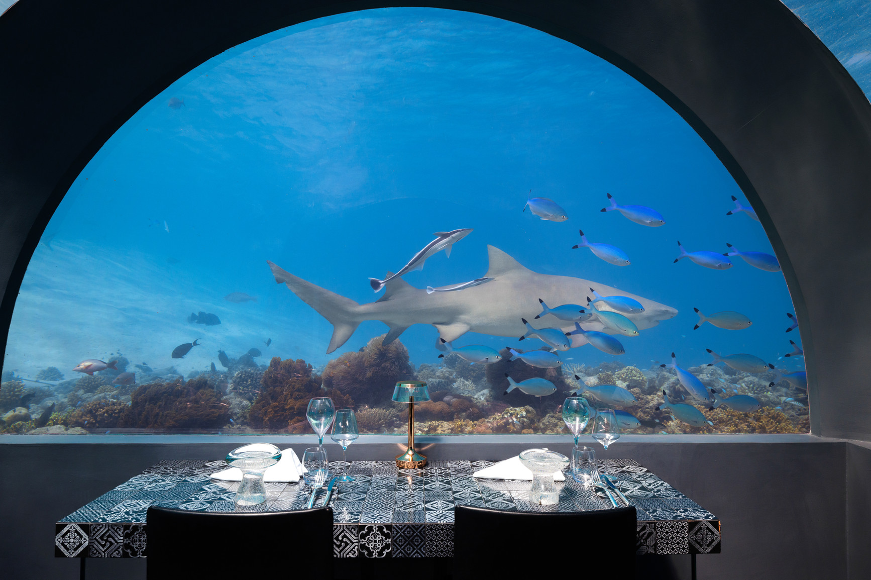 Restaurant H2O, You & Me Maldives © You & Me By Cocoon