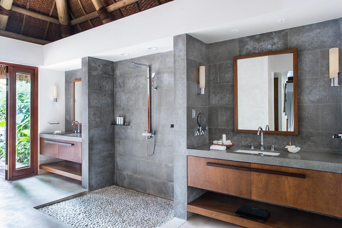 Salle de bains, Two bedroom Sunrise Villa © Kokomo Private Island Fiji