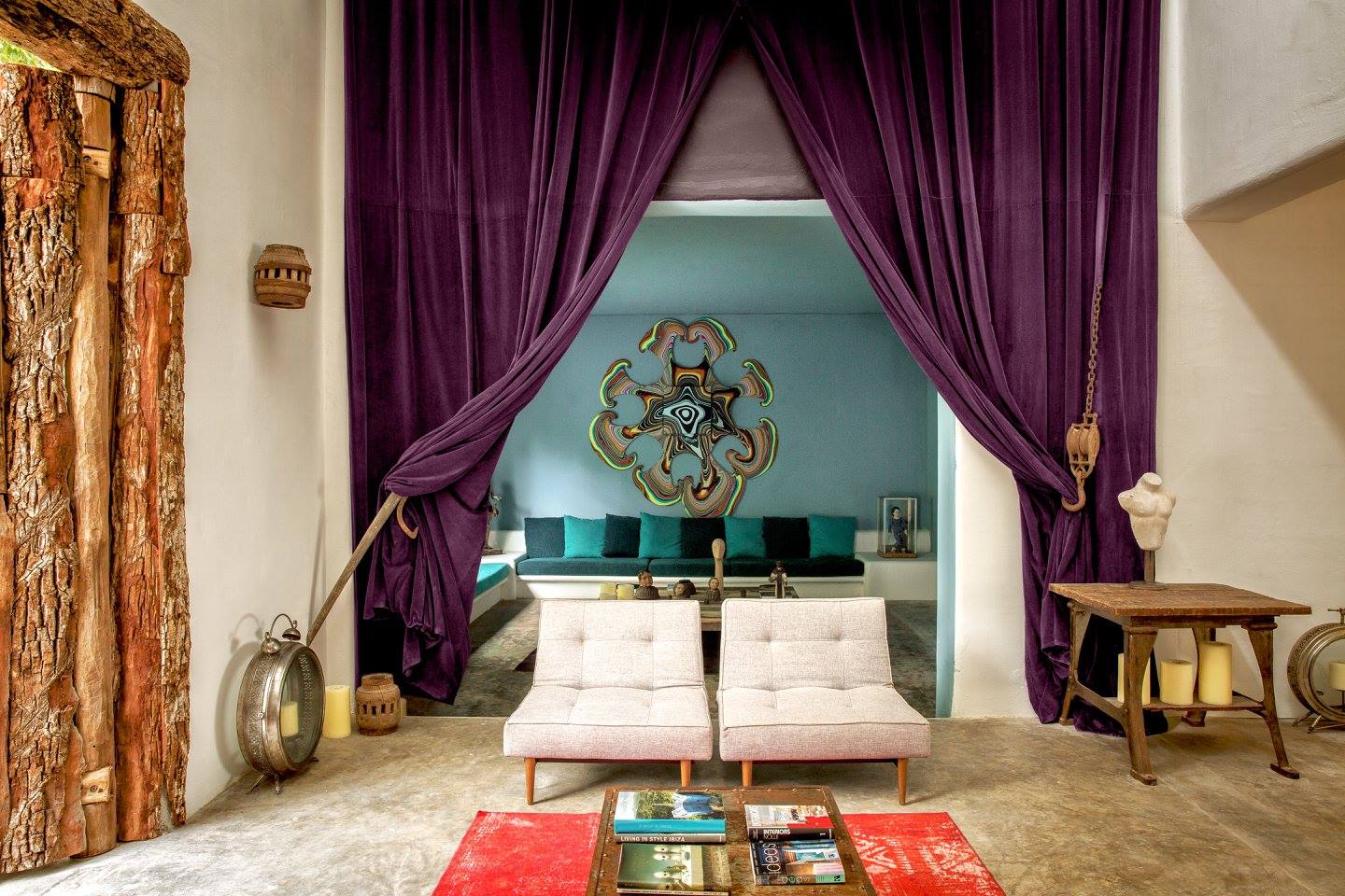 Salon Azul, Casa Malca, Tulum, Mexique © Casa Malca