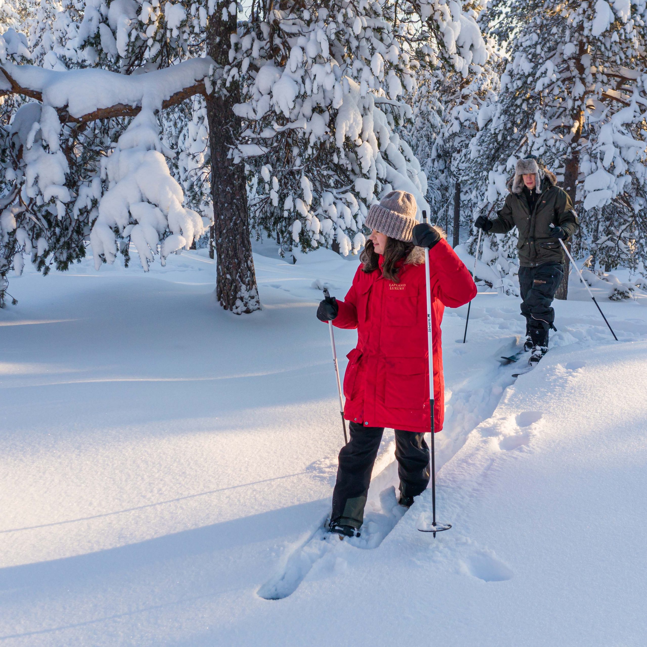 Skid de fond, Arctic Treehouse Hôtel, Rovaniemin Laponie, Finlande © SantaPark Arctic World