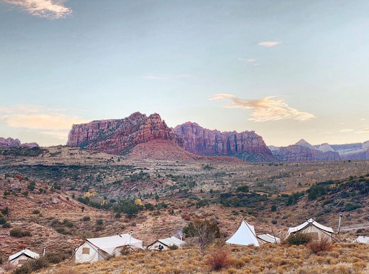 Vue générale, Under Canvas Zion, Utah, Usa © Under Canvas