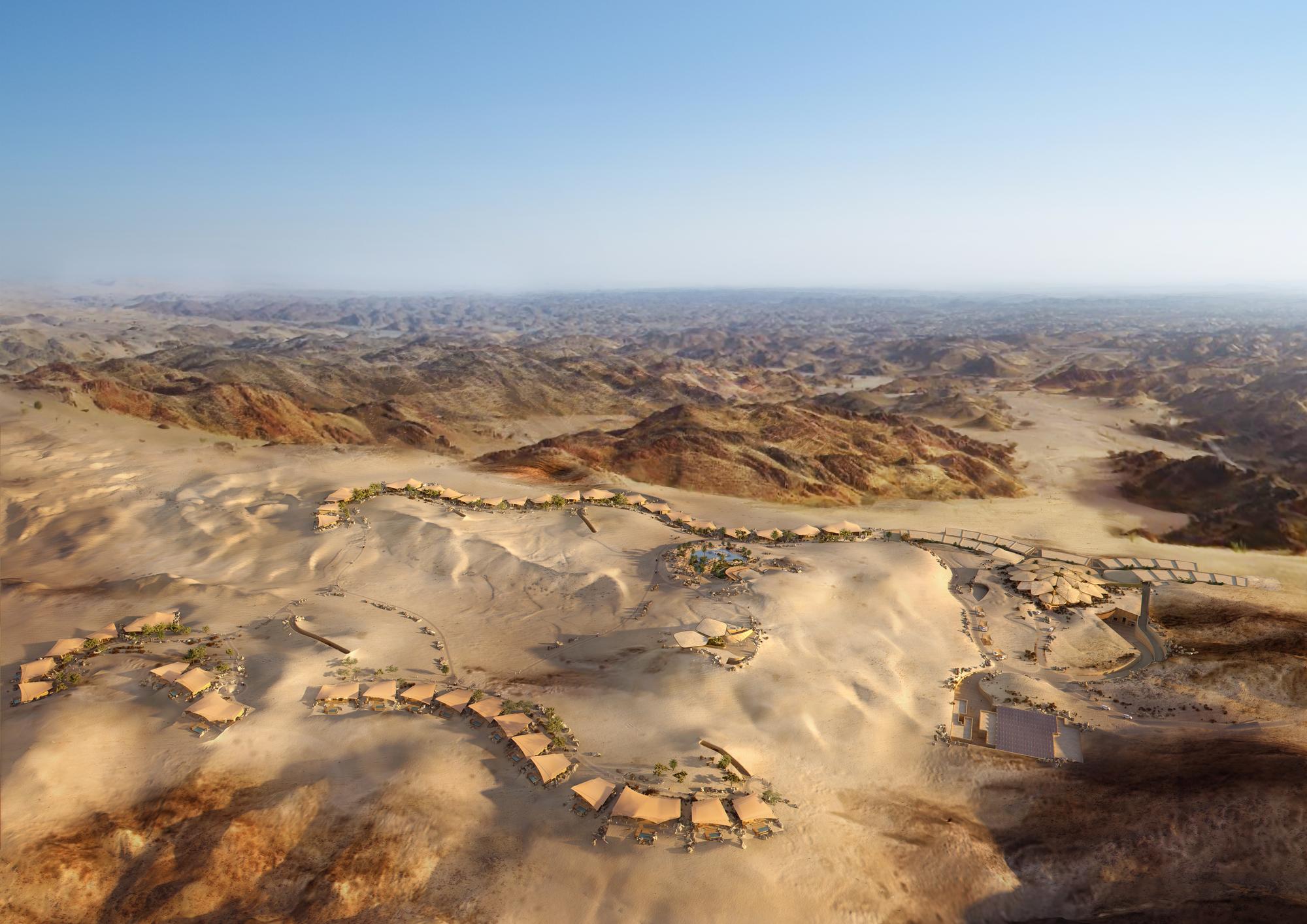 Vue générale, Six Senses Southern Dunes The Red Sea, Arabie Saoudite © Six Senses