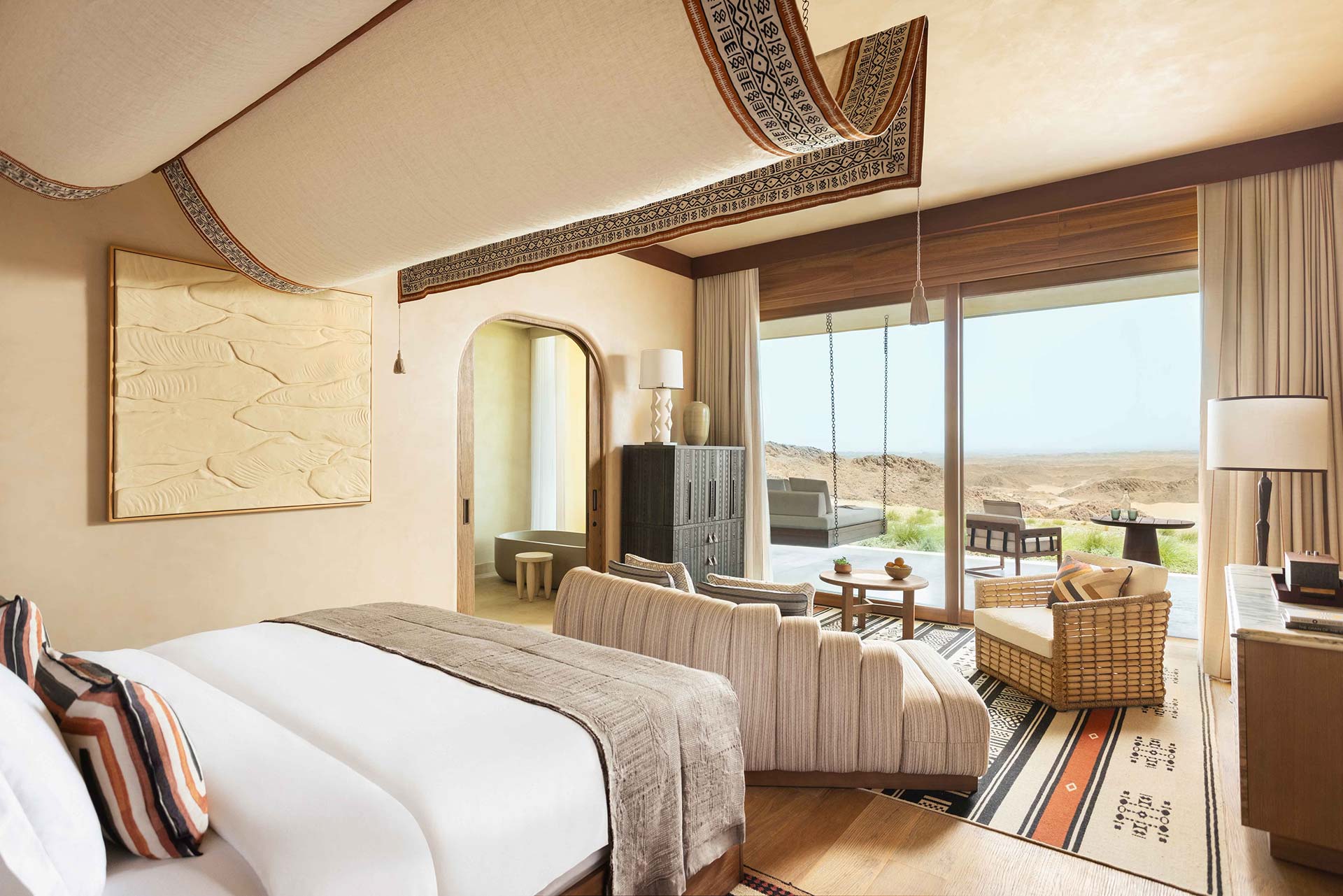 Vue, Wadi King Room, Six Senses Southern Dunes The Red Sea, Arabie Saoudite © Six Senses