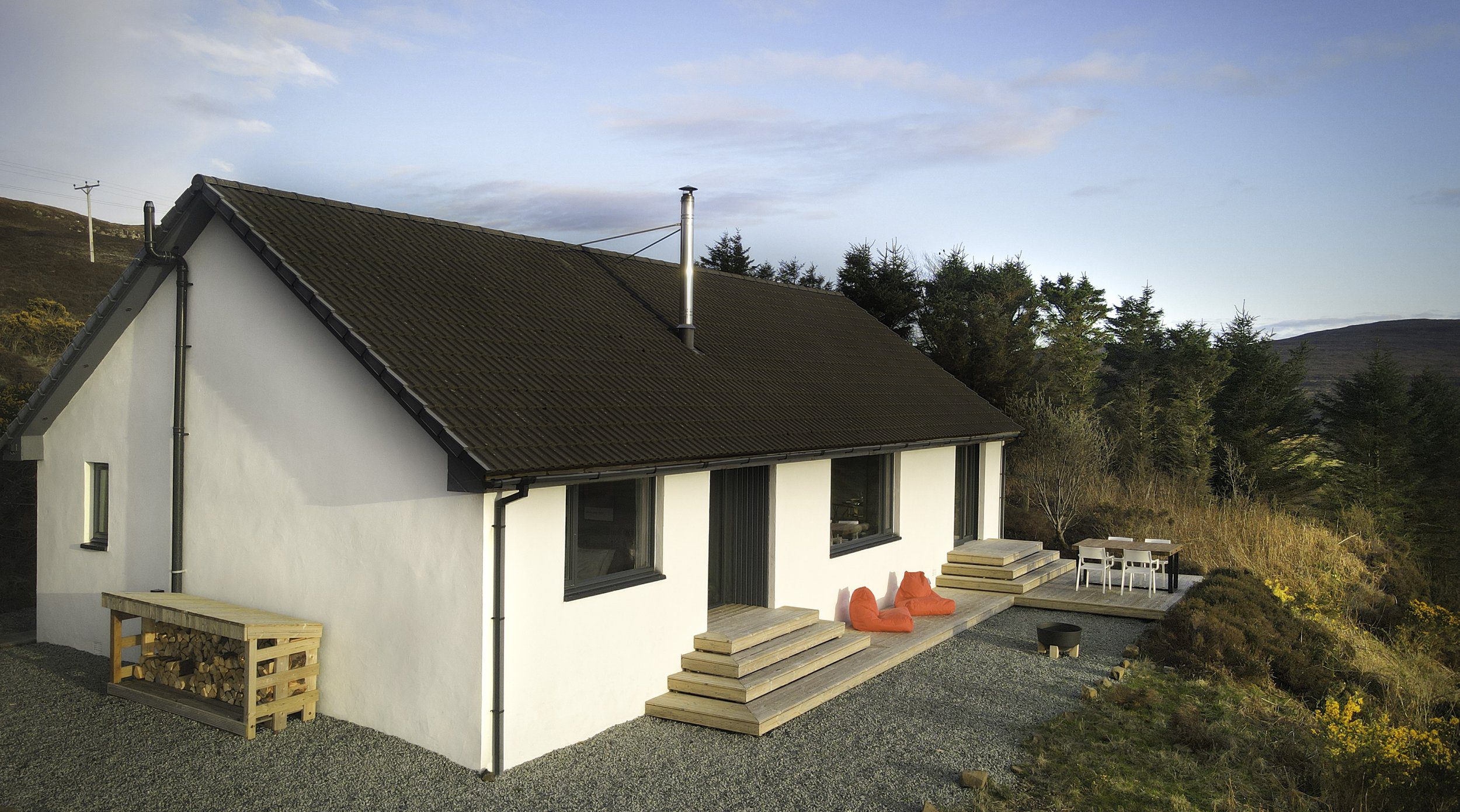 Terrasse, West Nest Skye Island, Écosse © West Nest Skye