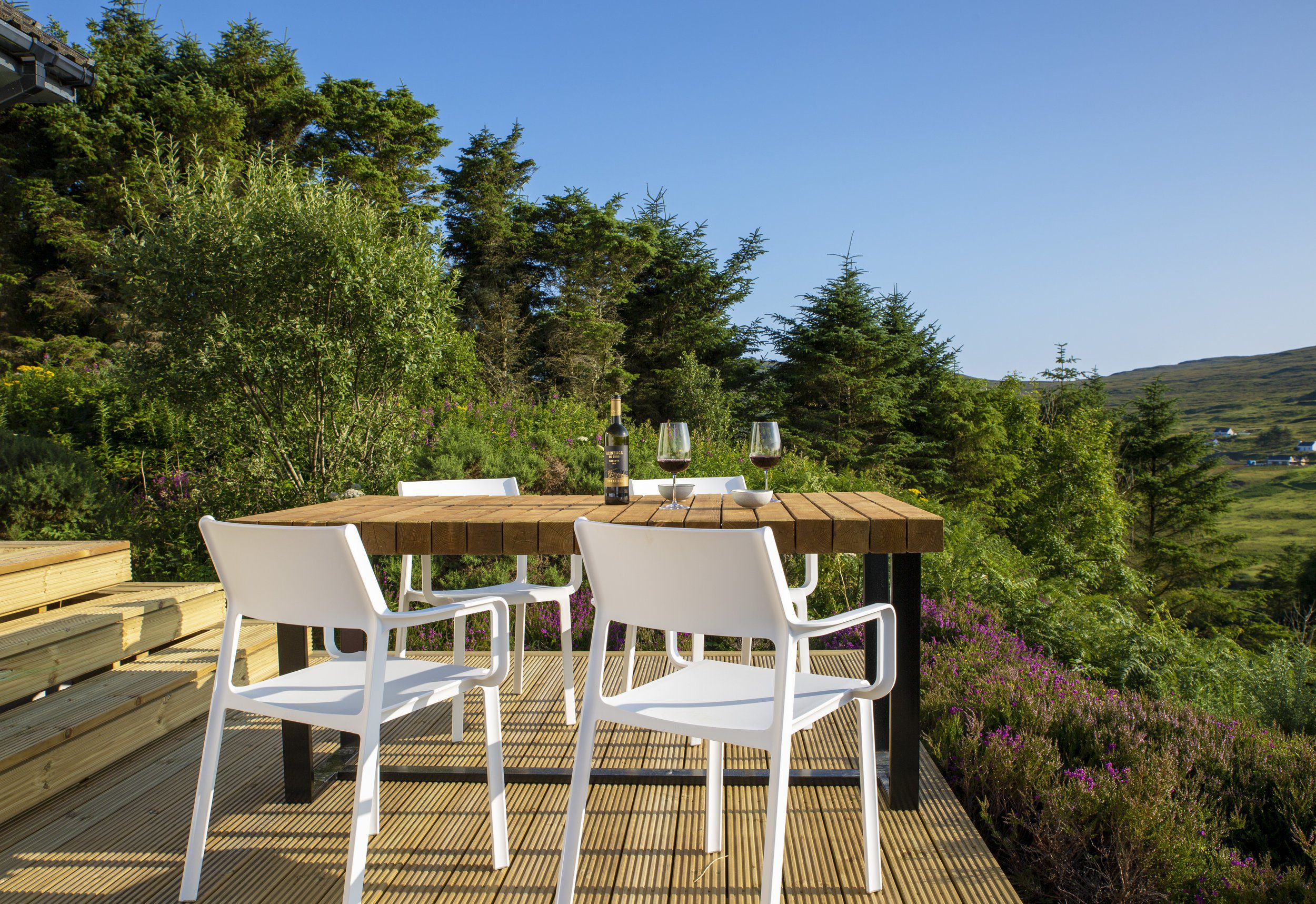 Terrasse, West Nest Skye Island, Écosse © West Nest Skye