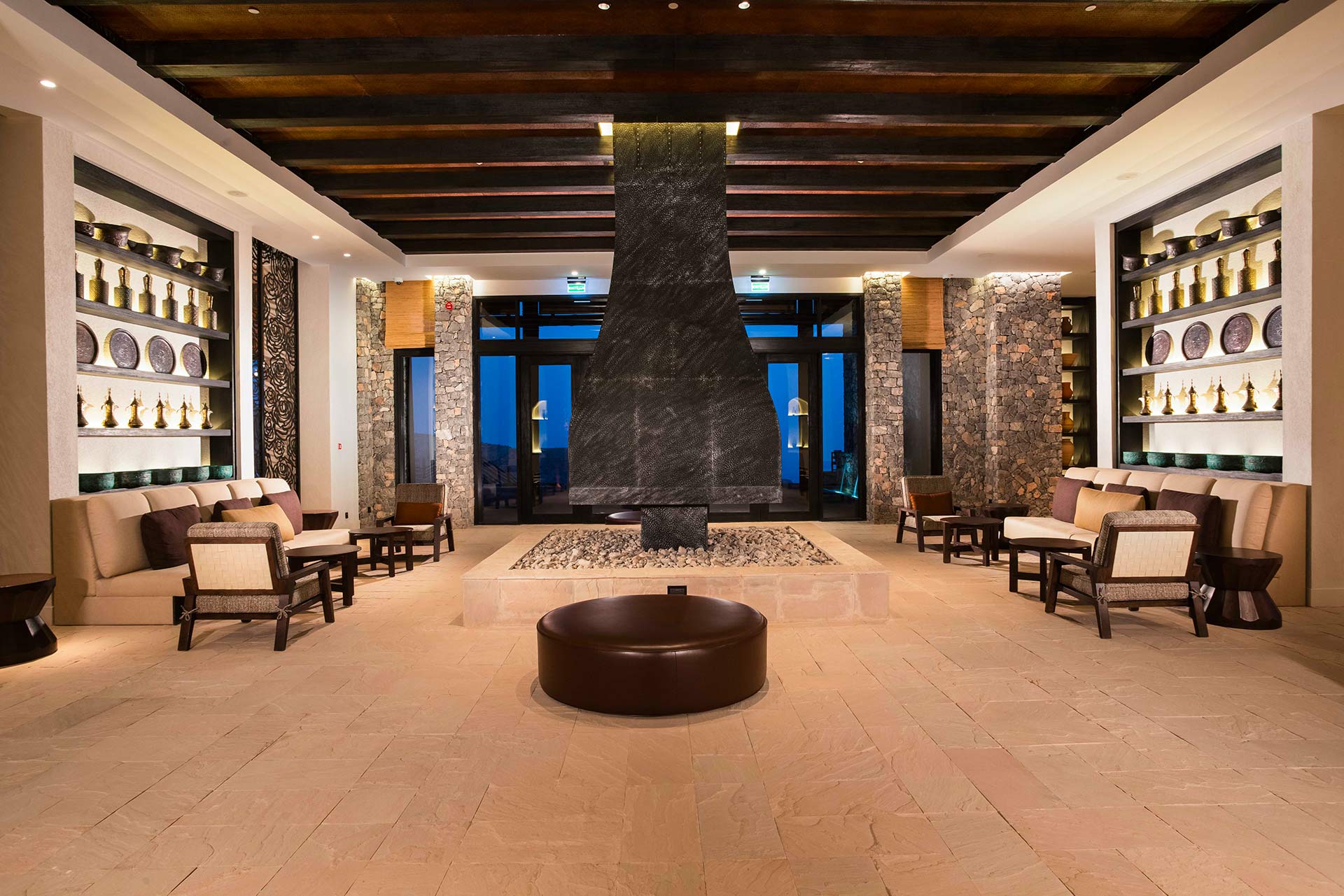 Lobby, Alila Jabal Akhdar, Oman © Hyatt Corporation