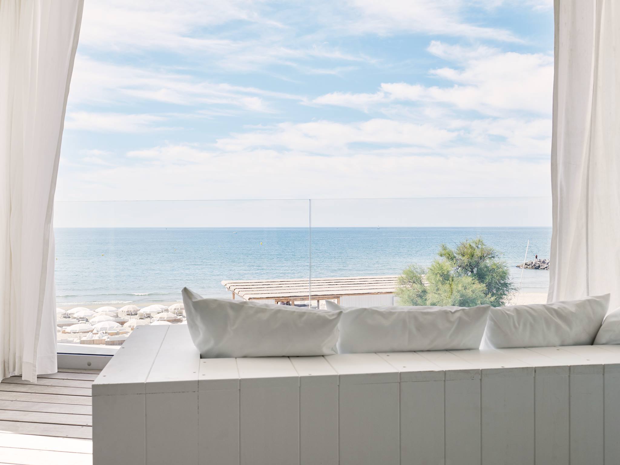 Chambre vue mer, Plage Palace, Palavas, France © Plage Palace