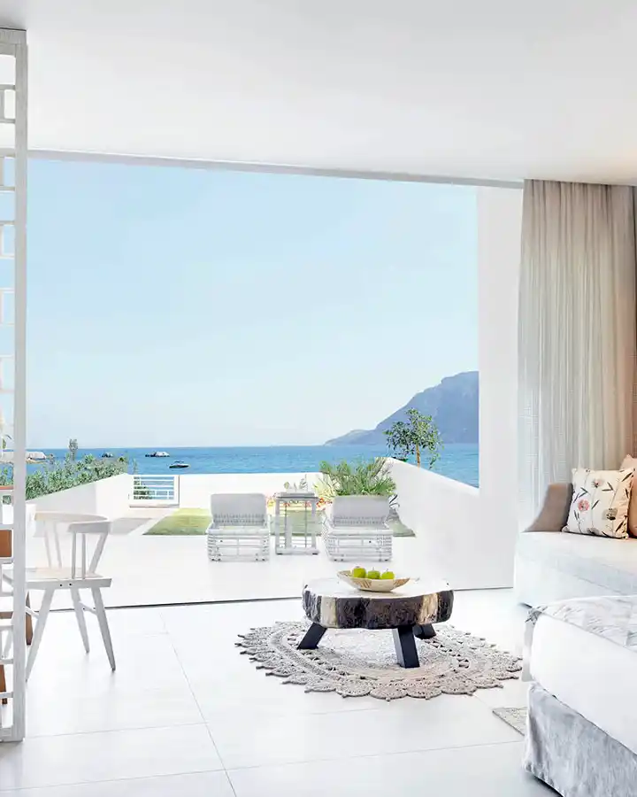 Deluxe Junior Suite with Private Garden, Ikos Aria, Kos, Grèce © Ikos Resorts Deluxe Junior Suite with Private Garden, Ikos Aria, Kos, Grèce © Ikos Resorts