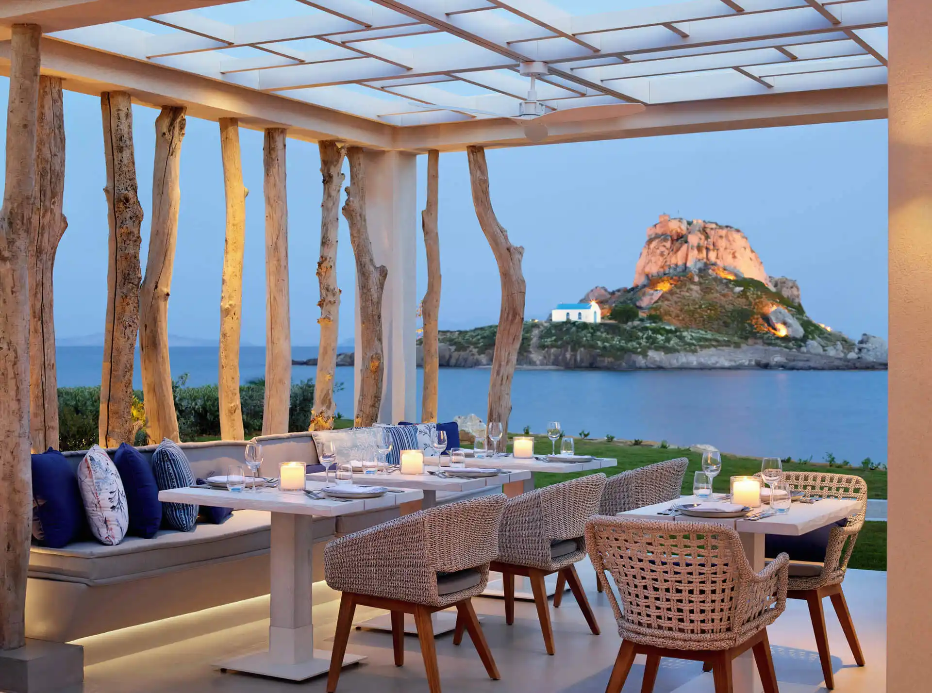 Restaurant Ouzo, Ikos Aria, Kos, Grèce © Ikos Resorts