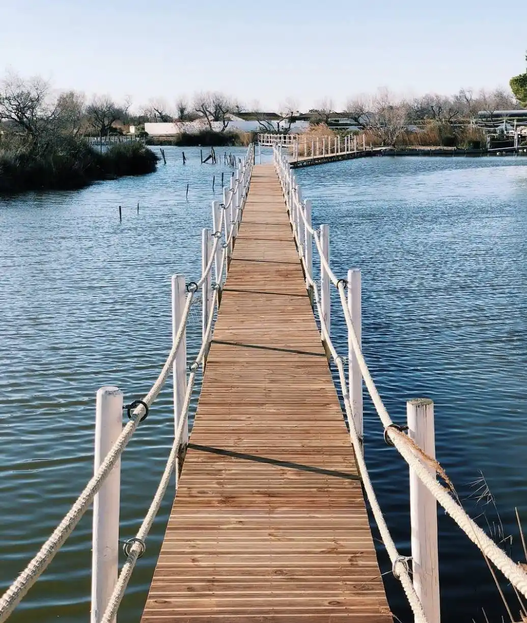 Passerelle, Mas de la Fouque © Mas de la Fouque