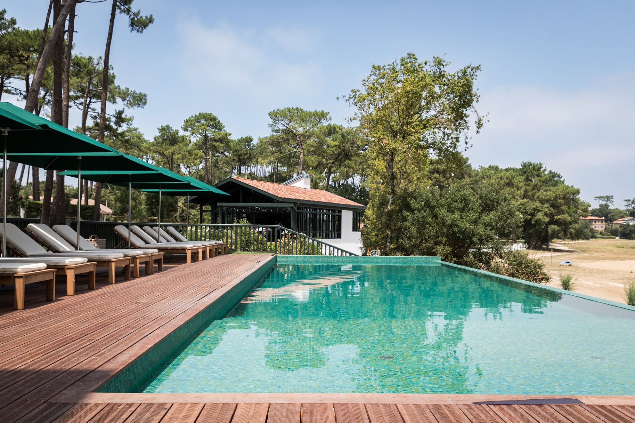 Piscine, Hortensias du Lac, Hossegor © Hortensias du Lac