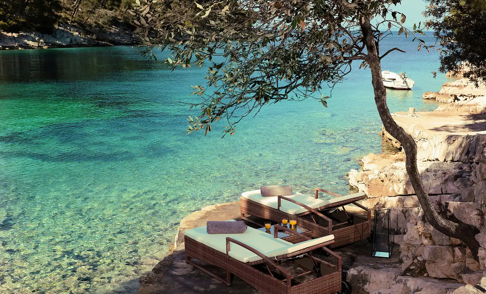 Plage du Little Green Bay, Hvar, Croatie © Nebesa d.o.o