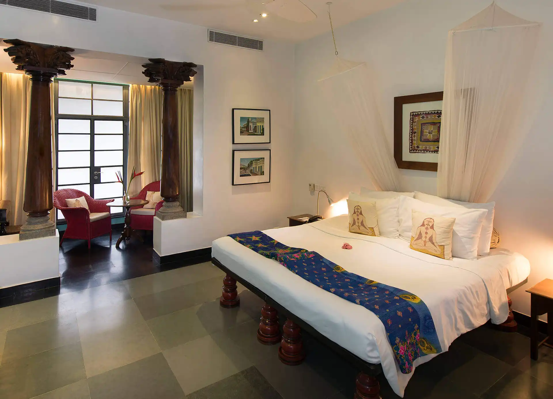 Deluxe room, Malabar House, Cochin, Kerala, Inde © Relais & Châteaux