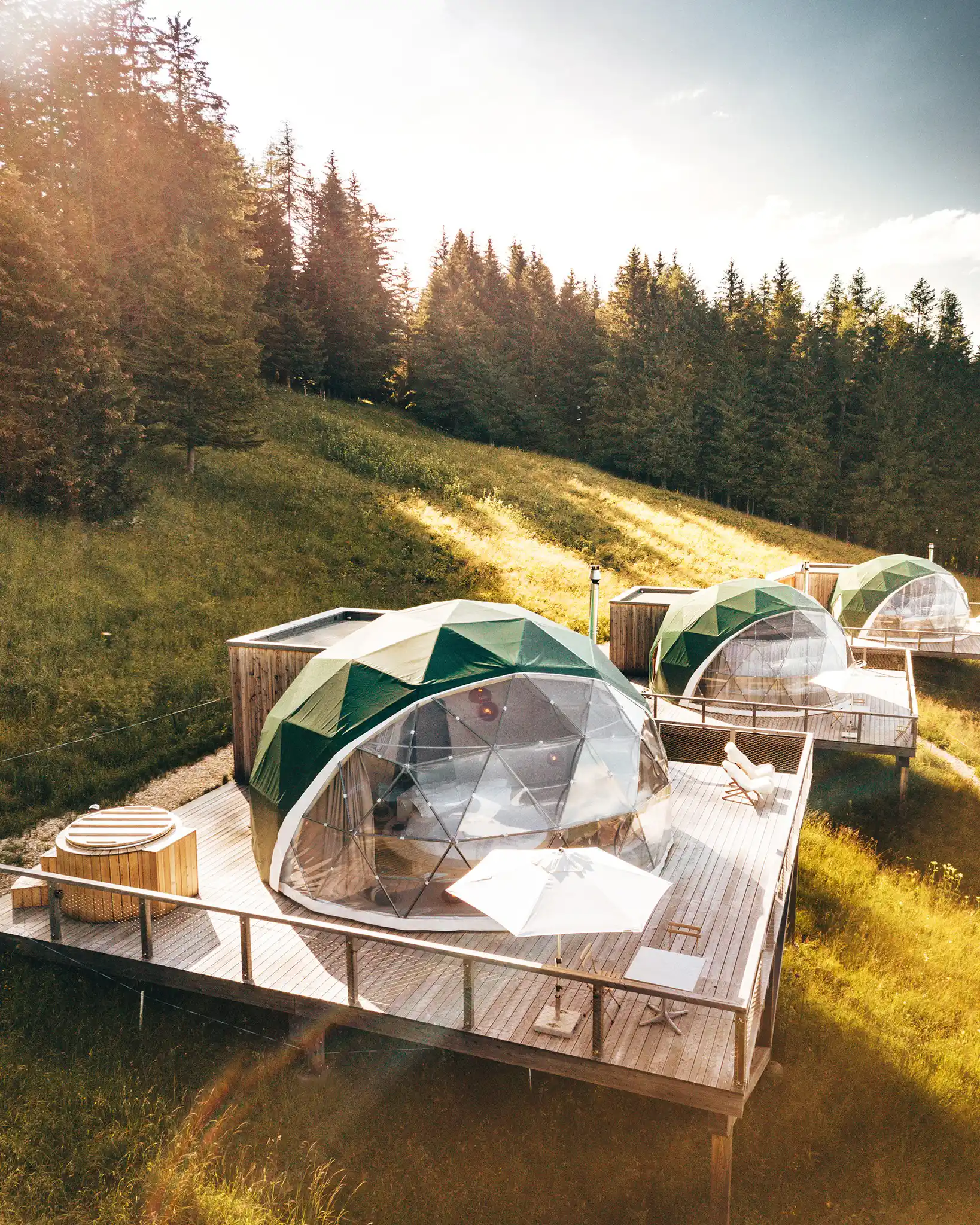 Pods Family, Whitepod, Valais, Alpes Suisses © Whitepod
