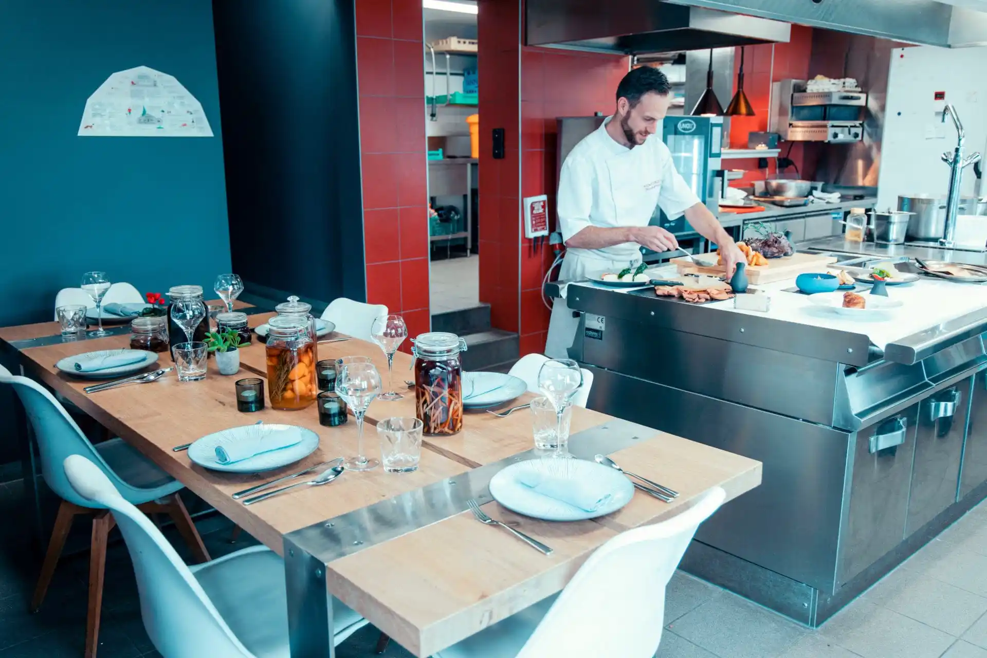 Restaurant Les Cerniers, Whitepod, Valais, Alpes Suisses © Whitepod