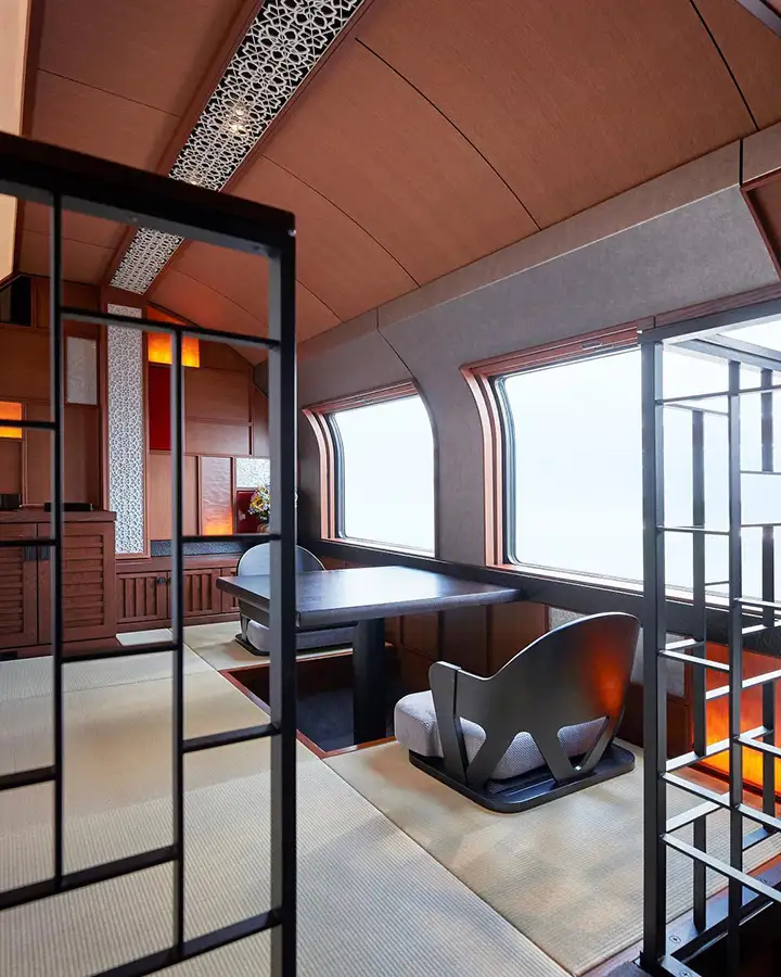 Shiki-Shima Suite, train Shiki-Shima, Japon © East Japan Railway Company Shiki-Shima Suite, train Shiki-Shima, Japon © East Japan Railway Company
