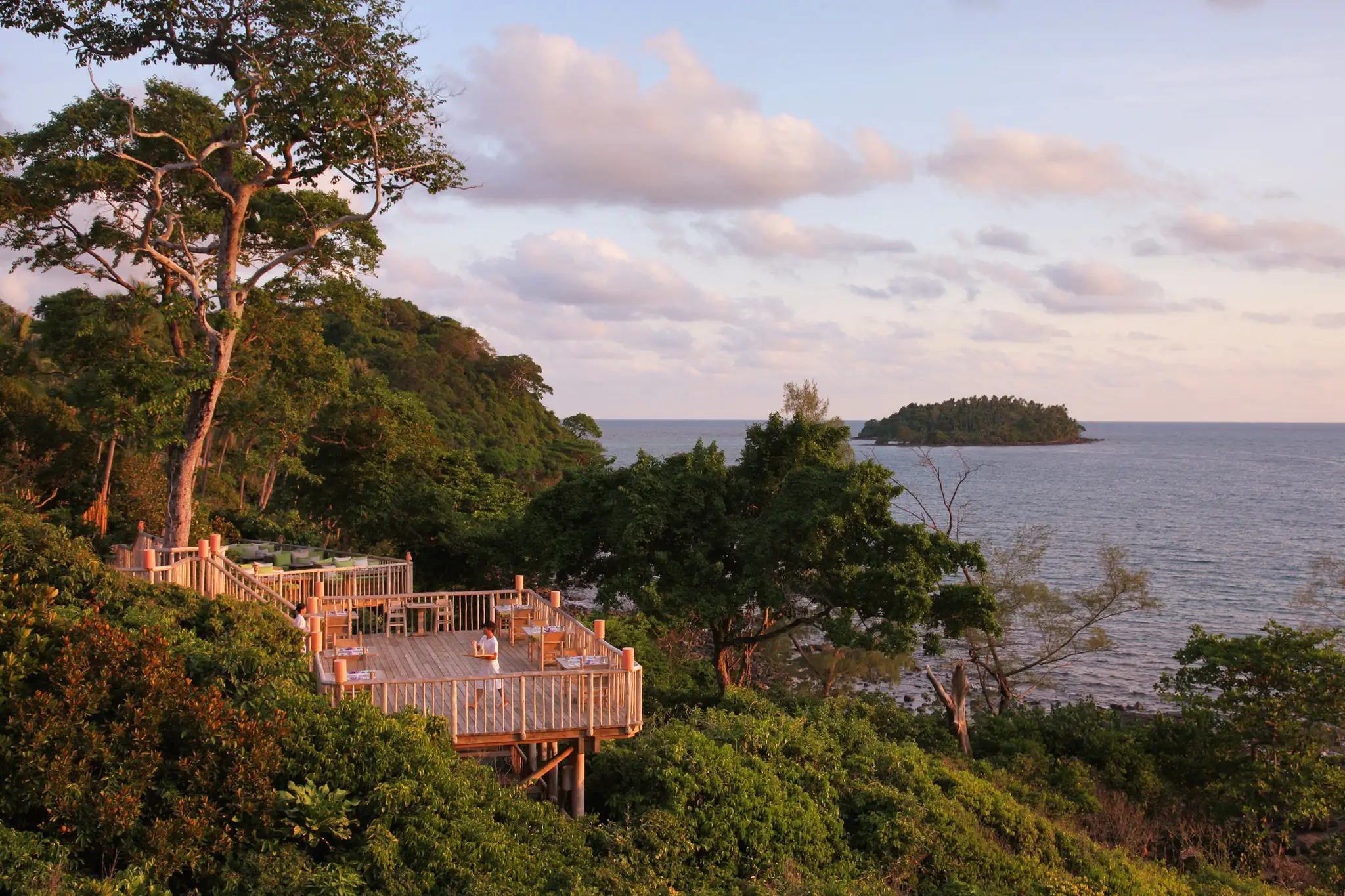 Terrasse, Restaurant The View, Soneva Kiri, Koh Kood, Thaïlande © Soneva