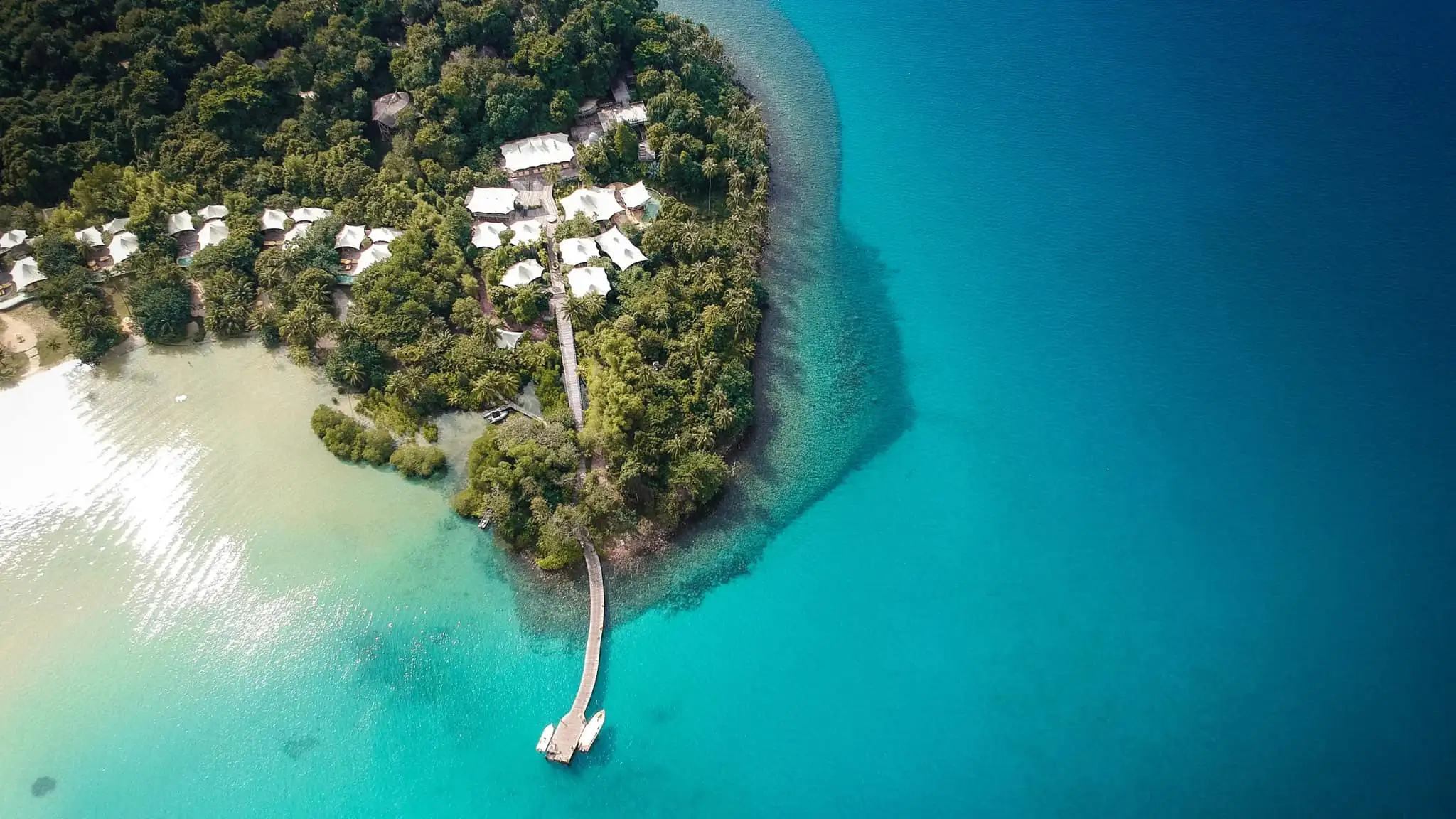 Vue aérienne, Soneva Kiri, Koh Kood, Thaïlande© Soneva