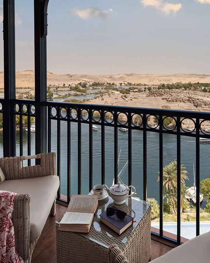 Terrasse, Chambre Luxury, Sofitel Legend Old Cataract Assouan, Égypte © Accor