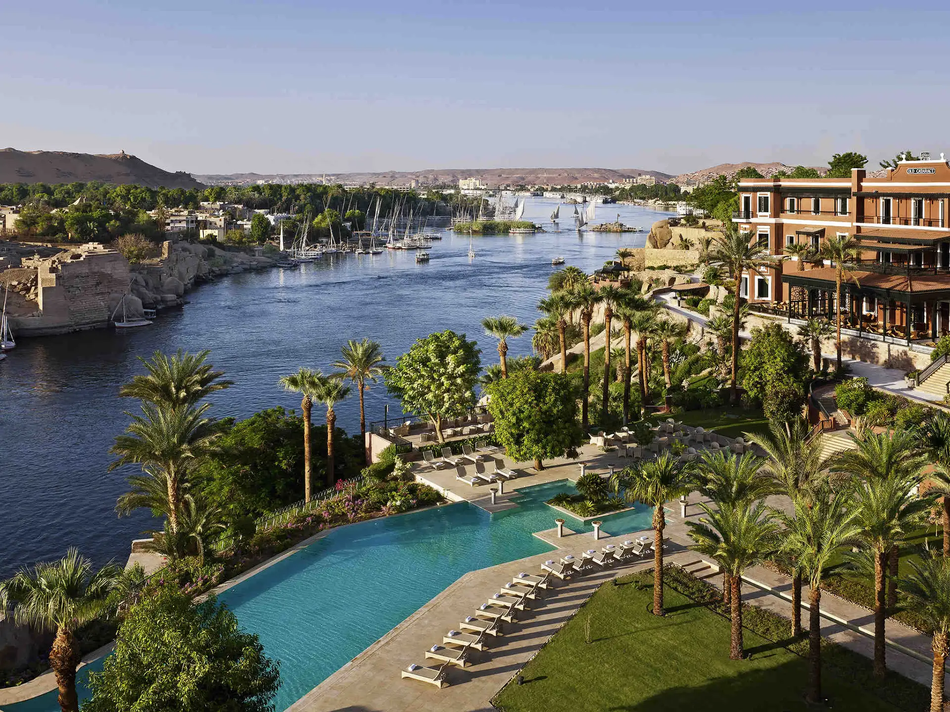 Vue sur le Nil, Sofitel Legend Old Cataract Assouan, Égypte © Accor